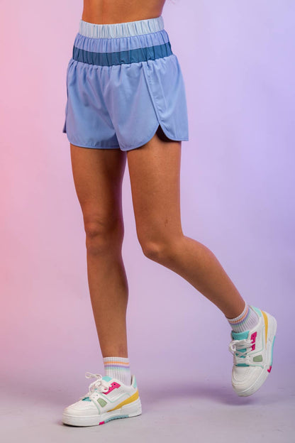 Color Blocked Active Shorts