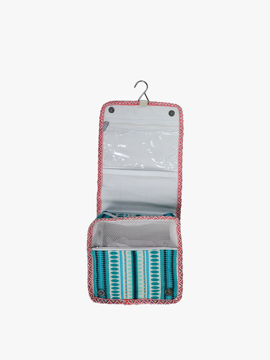 Mary Grace Striped Cotton Cosmetic Kit – Makeup Bag