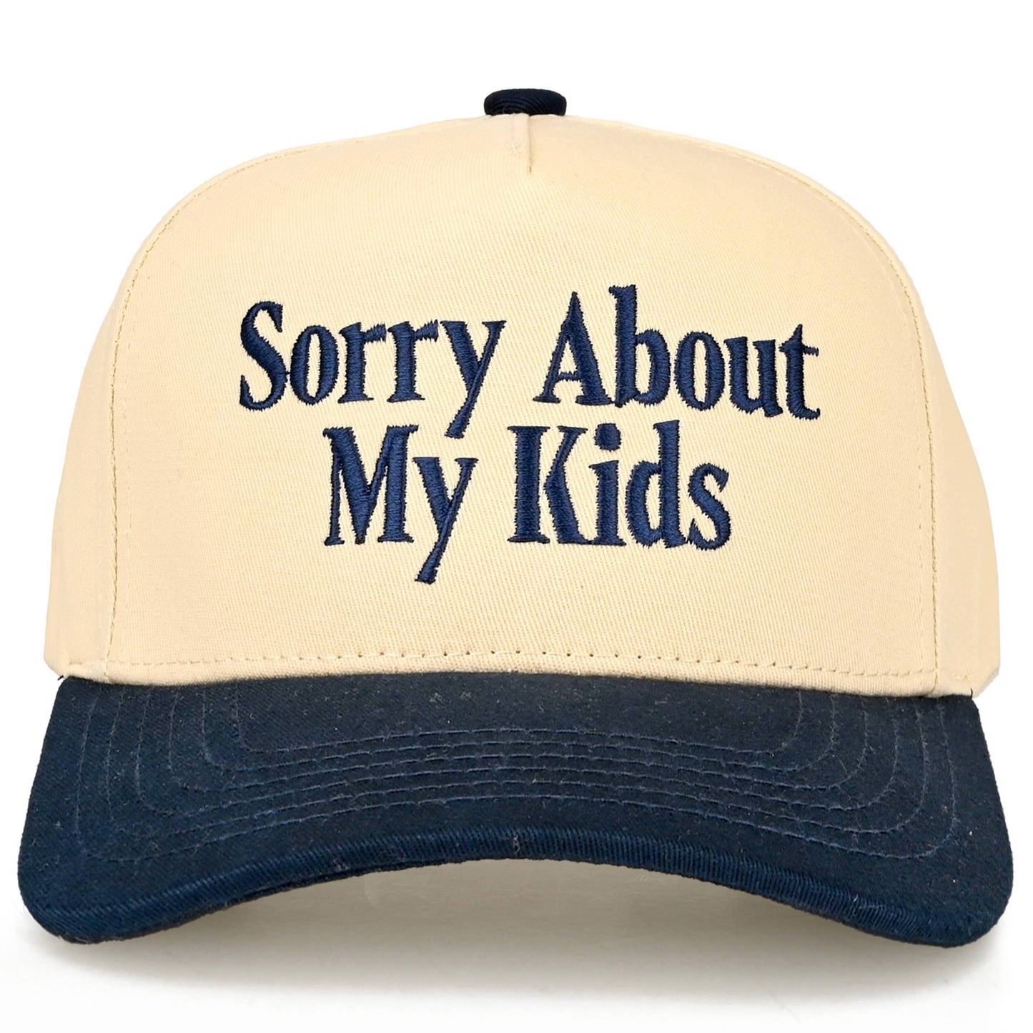 C.C SORRY ABOUT MY KIDS Two Tone Trucker Hat
