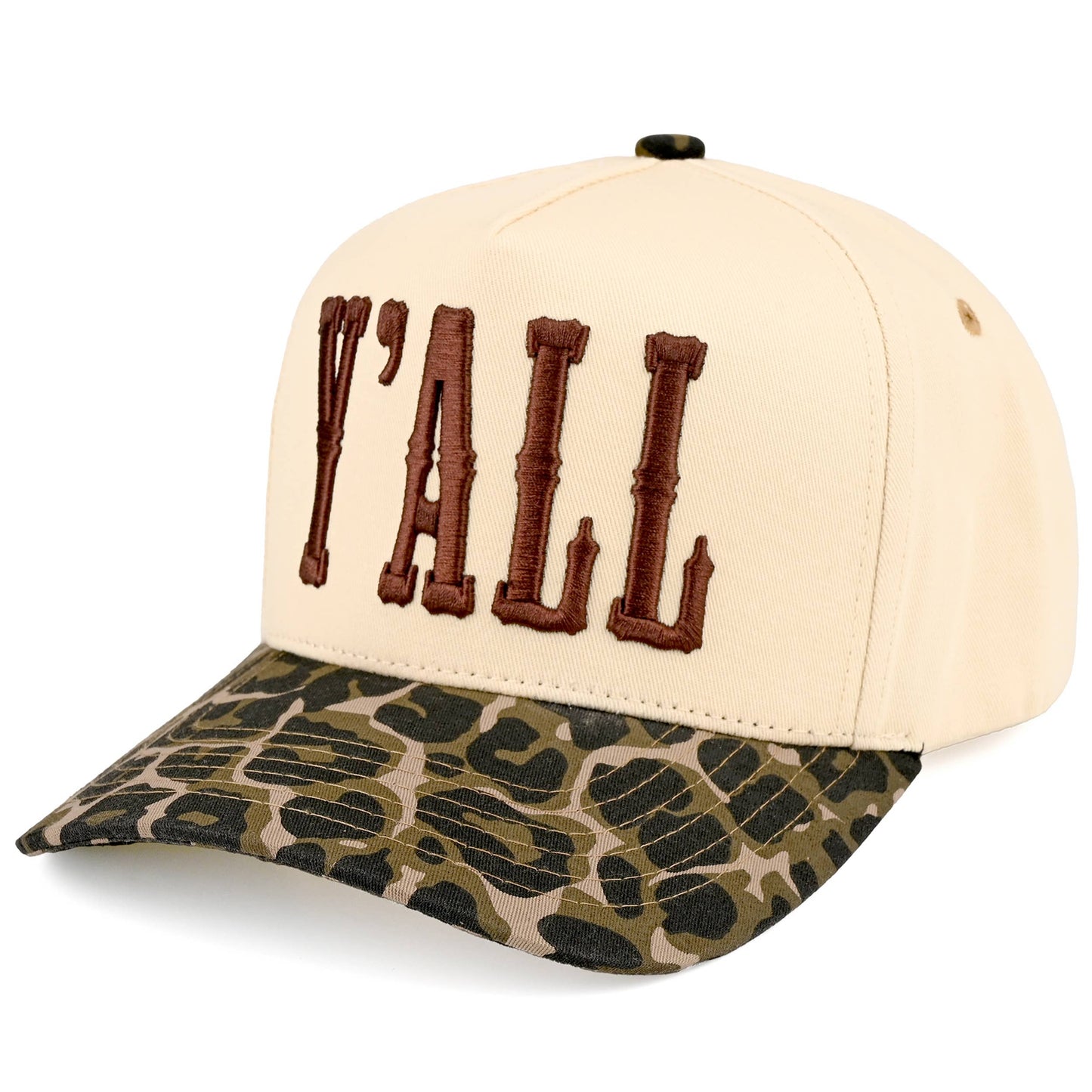 C.C Y'ALL Letter Embroidered Two Tone Trucker Hat