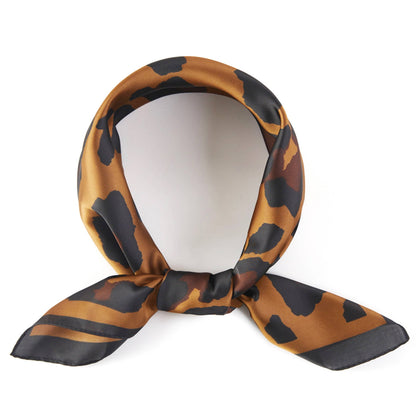 Leopard Pattern with Boarder Line Bandana Scarf