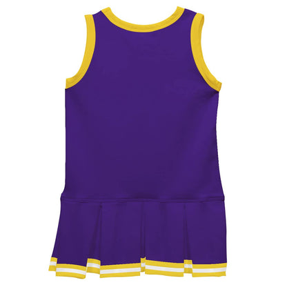 Purple and Yellow Cheer Dress