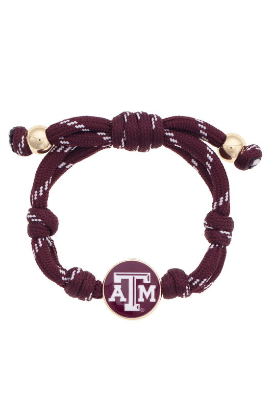 Texas A&M Aggies Logo Paracord Bracelet