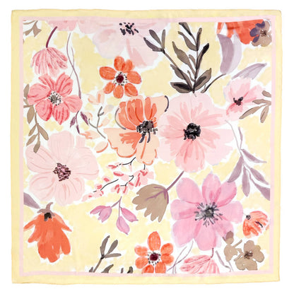 Floral Painting Print Bandana Summer Scarf