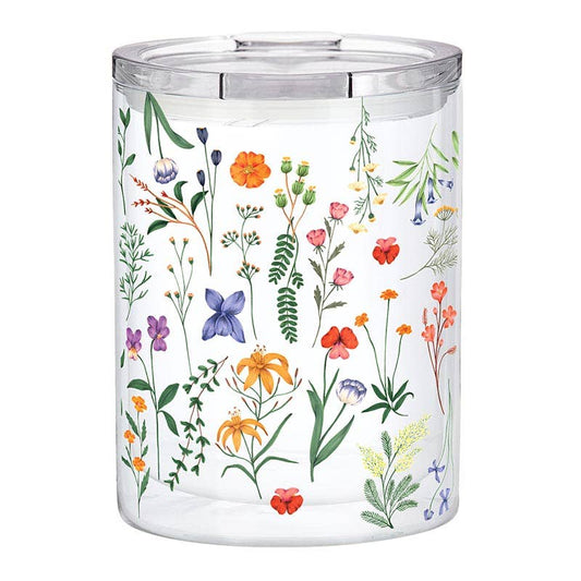 Double-Wall Short Tumbler - Boho Flowers