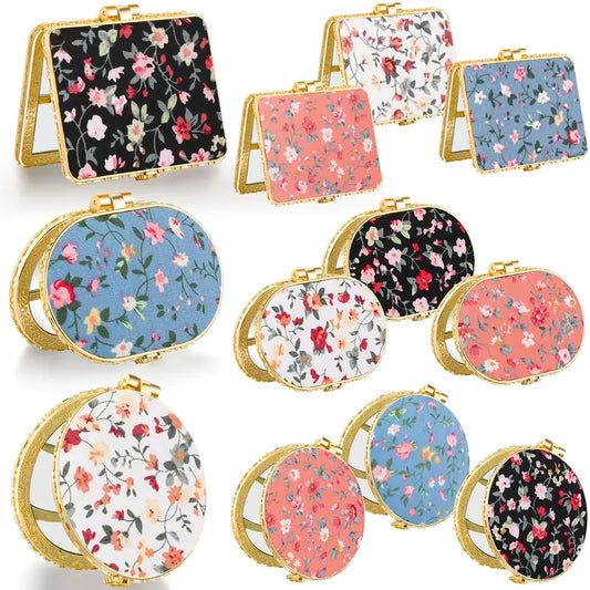Floral Compact Mirrow
