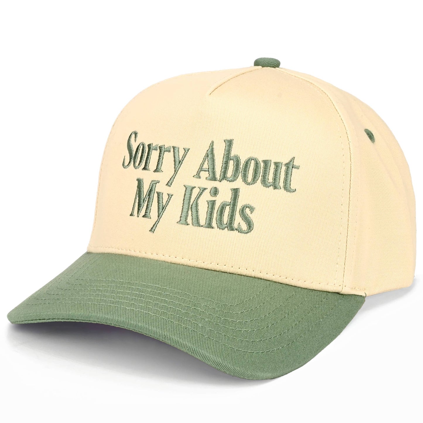 C.C SORRY ABOUT MY KIDS Two Tone Trucker Hat