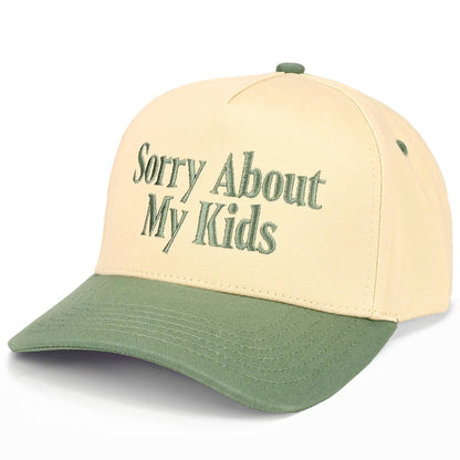C.C SORRY ABOUT MY KIDS Two Tone Trucker Hat