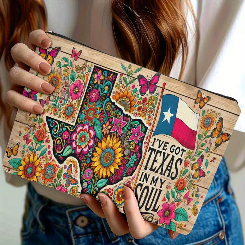 Texas Make Up Bag