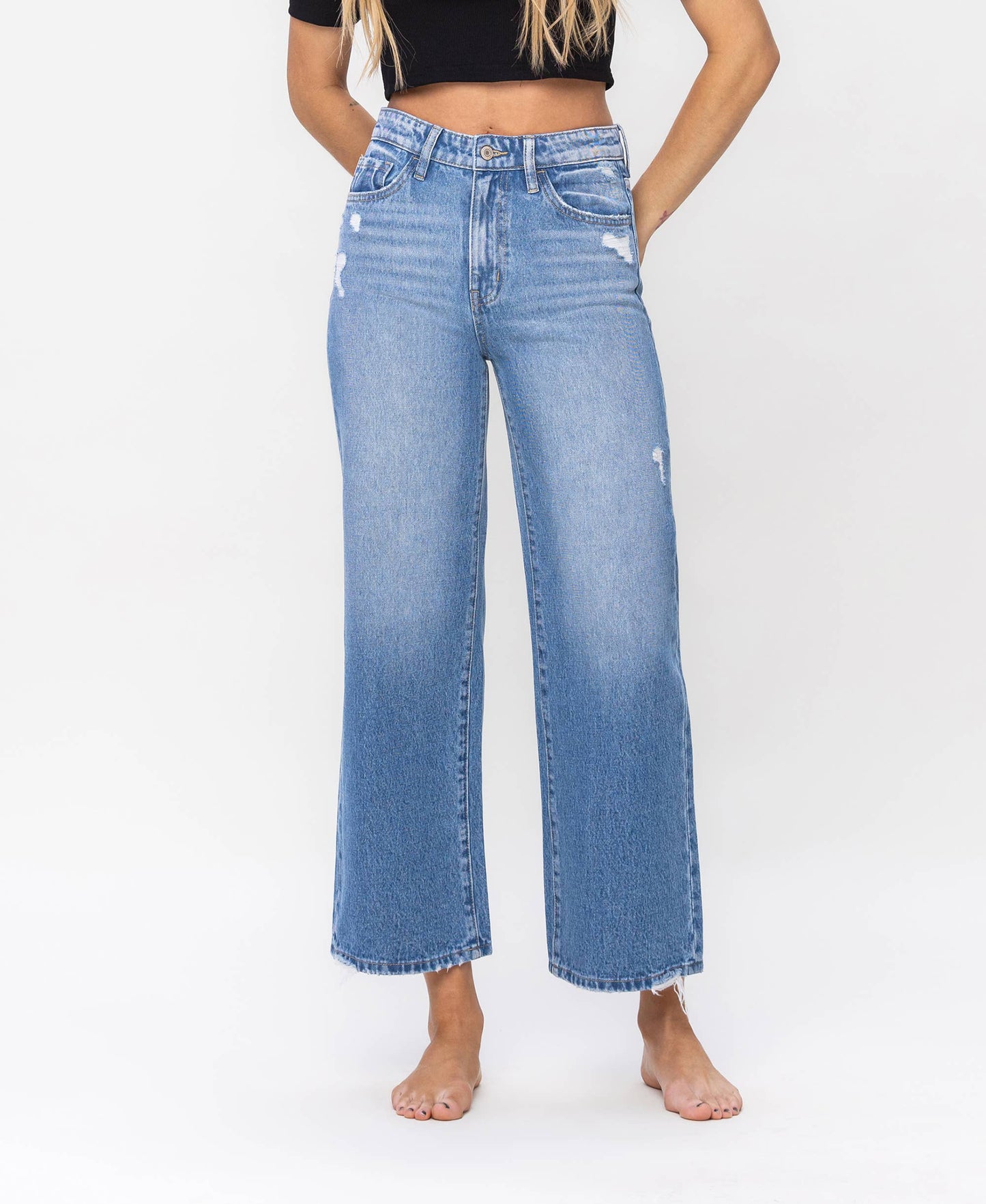 SUPER HIGH RISE WIDE JEANS