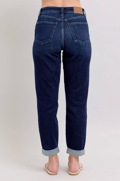 Dark Wash High Waisted Boyfriend Judy Blue