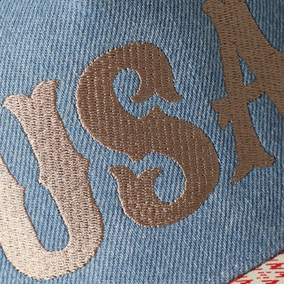 USA Embroidered Denim Trucker Hat