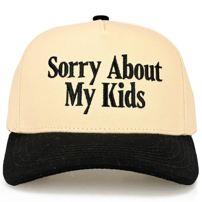 C.C SORRY ABOUT MY KIDS Two Tone Trucker Hat
