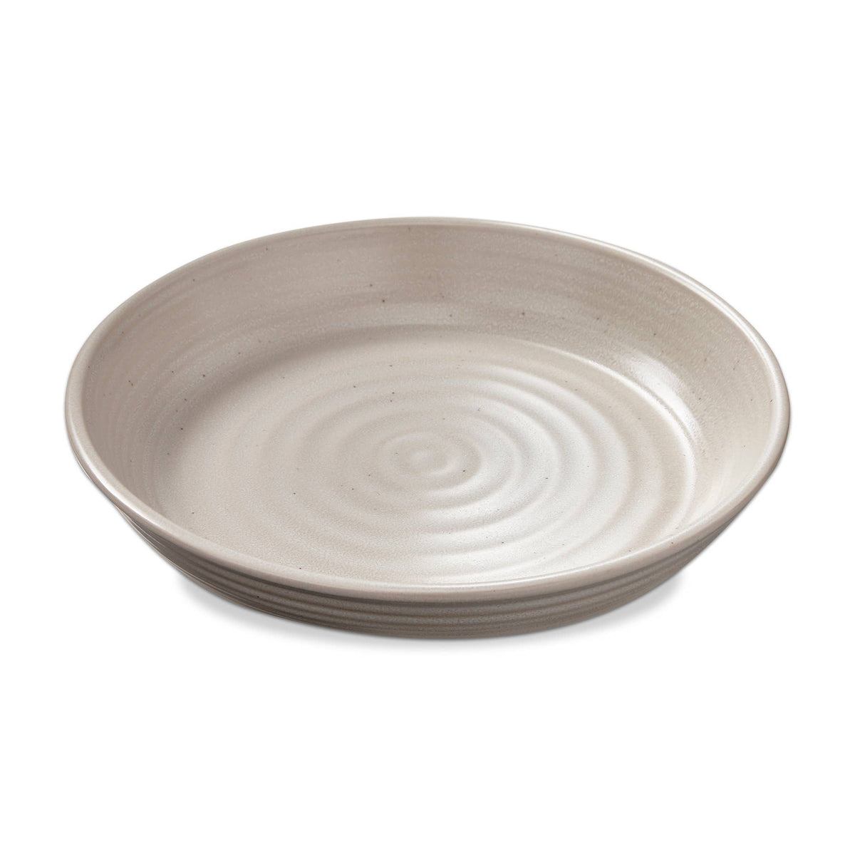 Loft Reactive Glaze Blate Matte White Stoneware