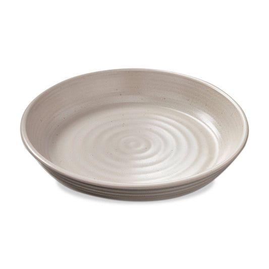 Loft Reactive Glaze Blate Matte White Stoneware