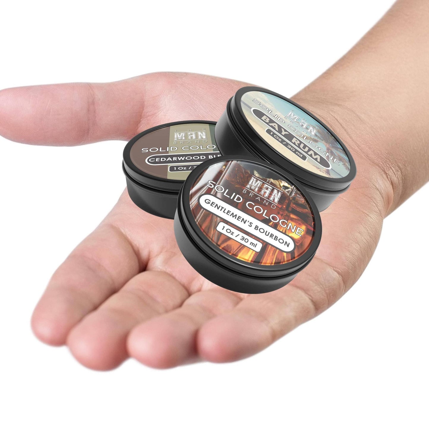 3 Pack Variety Solid Cologne 1 Ounce