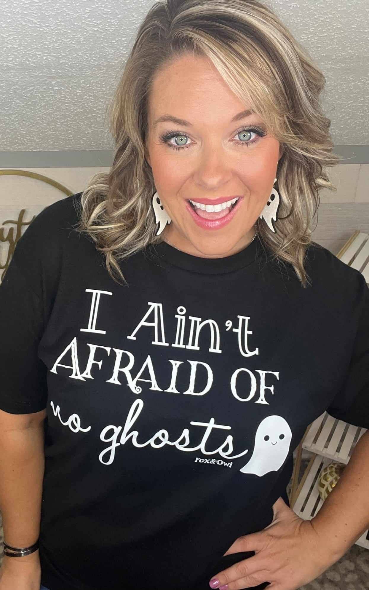 Halloween -I Ain't Afraid No Ghost Graphic Tee