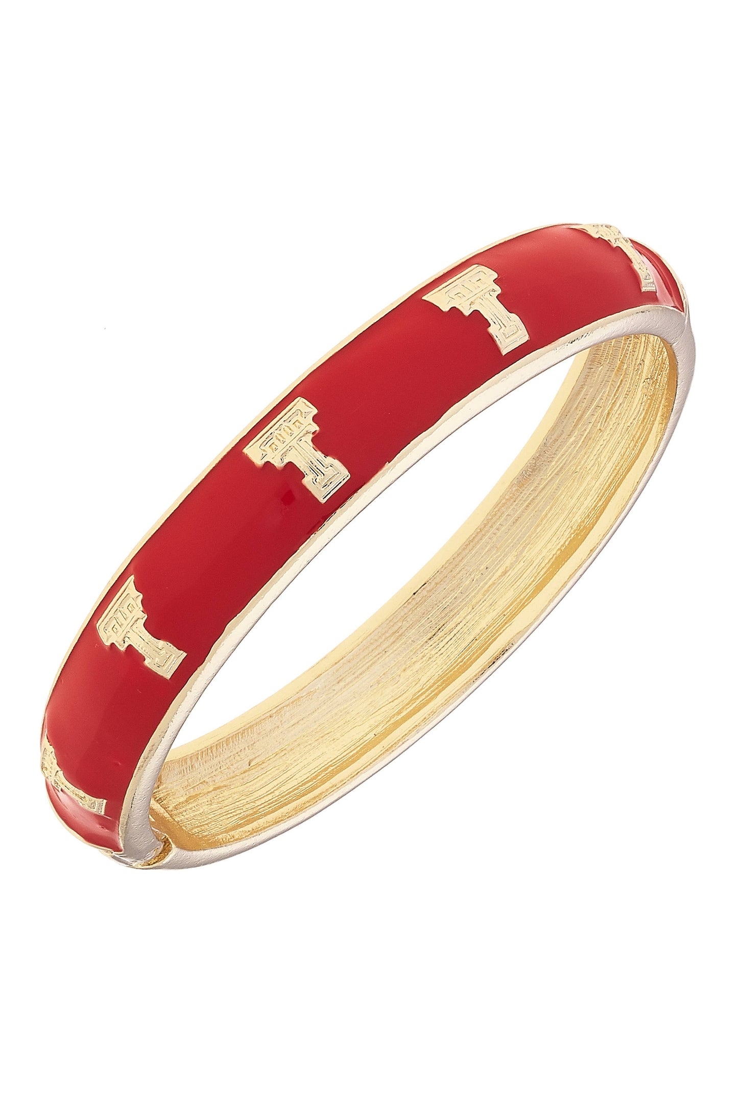 Texas Tech Red Raiders Sculpted Enamel Logo Bangle in Red