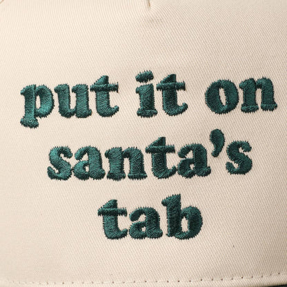 Put It On Santa's Tab Embroidery Two-Tone Hat