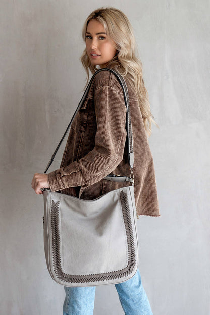 Aris Whipstitch Hobo Bag | M2049A