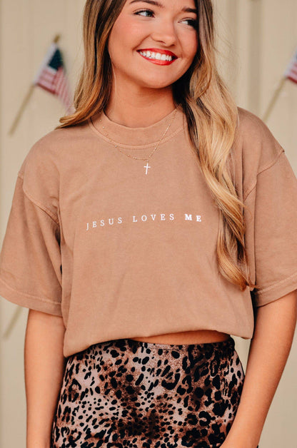 Jesus Loves Me/You Mock Neck Tee