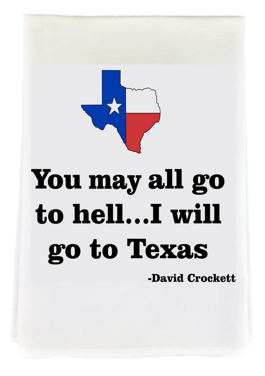 David Crockett Tea Towel