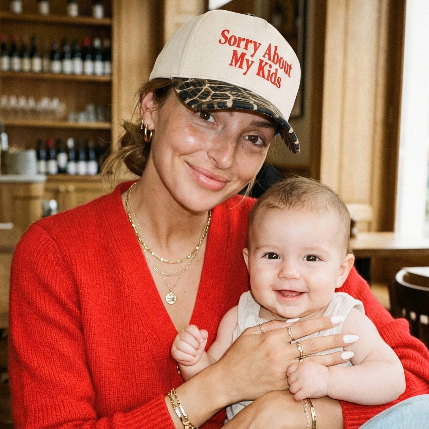 C.C SORRY ABOUT MY KIDS Two Tone Trucker Hat
