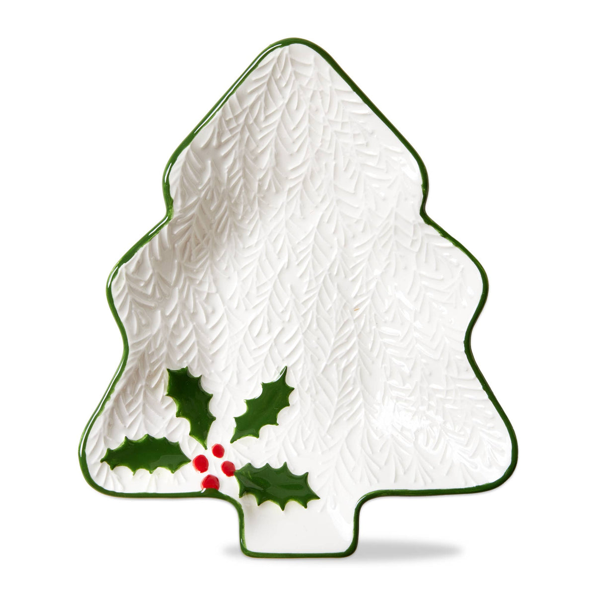 Christmas Tree With Holly Bowl Multi Earthenware