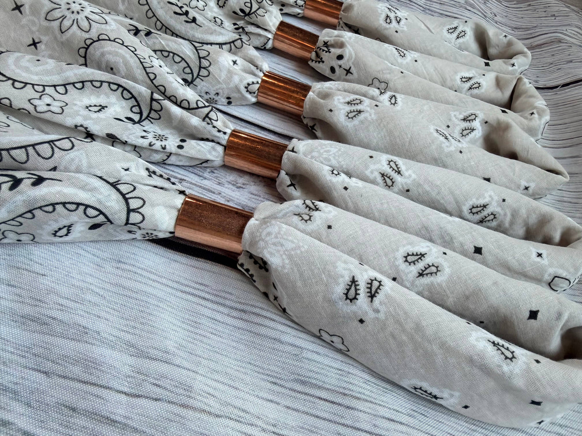 Oatmeal Hand Dyed Bandanas  (slides sold separately)