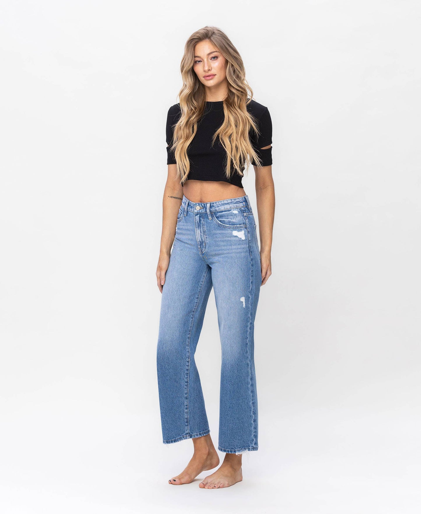 SUPER HIGH RISE WIDE JEANS