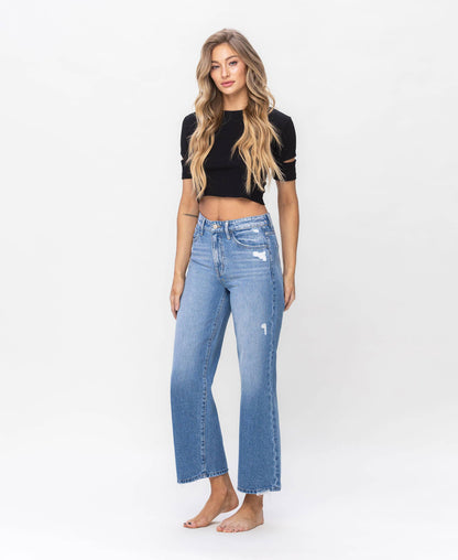 SUPER HIGH RISE WIDE JEANS