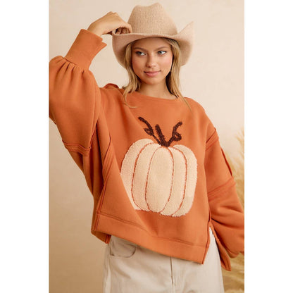 OVERSIZED PUMPKIN PATCH SWEATSHIRT