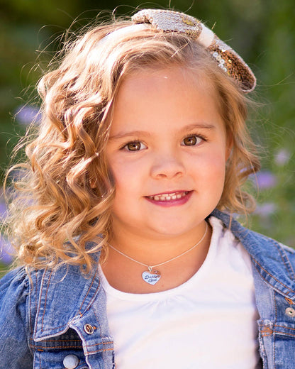 Sterling Silver Daddy's Girl Necklace for Children and Kids