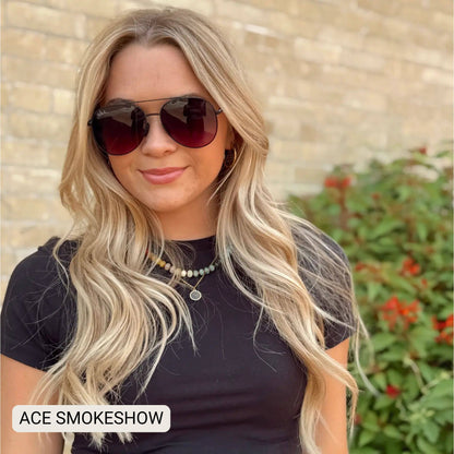 DAX ACE - Unisex Aviator Sunglasses – Polarized Hair-Friendly