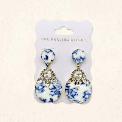 Show Stopper Earrings–Chinoiserie Flair