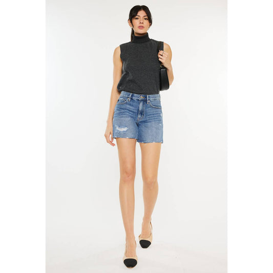 High Rise Denim Shorts KanCan