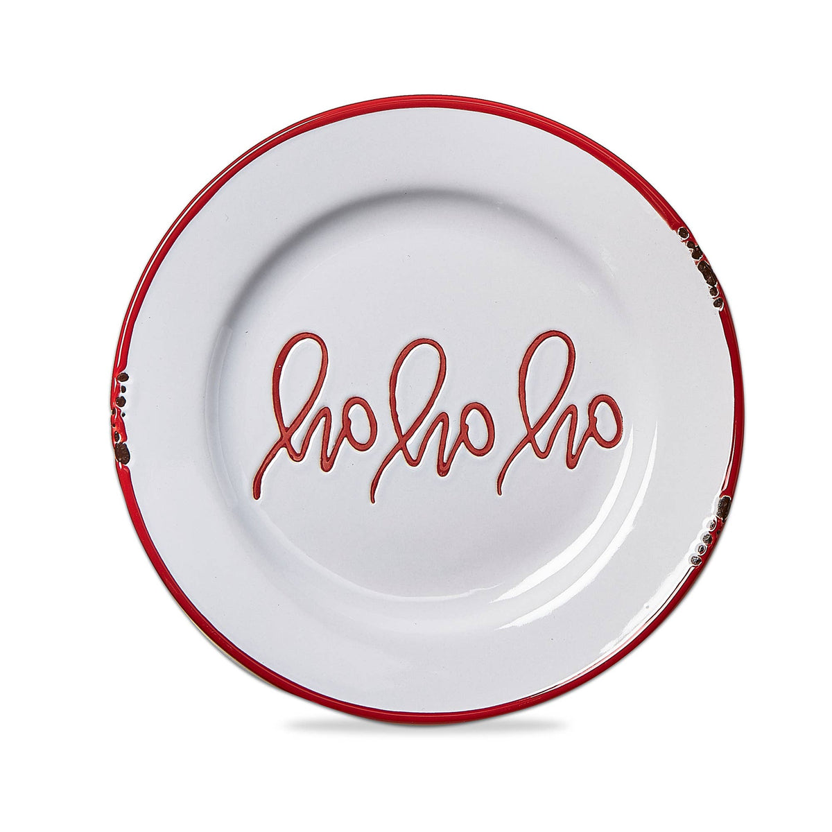 Ho Appetizer Plate Multi Stoneware Christmas