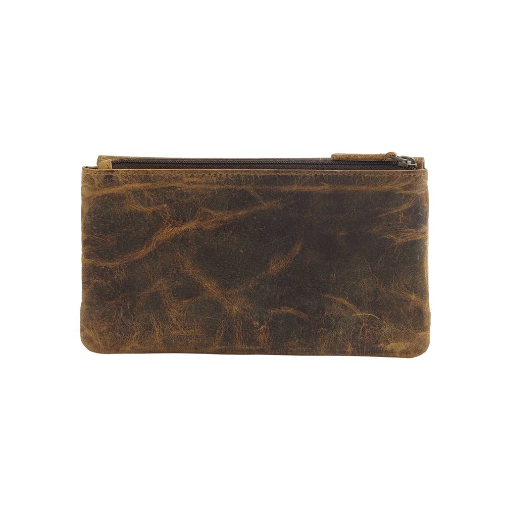 MYRA OAK FIRE  LEATHER AND HAIRON WALLET