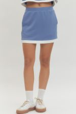Solid Knit Mini Skirt