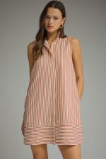 Striped Sleeveless Mini Dress