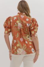 Plus Size Floral Blouse