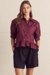 Cuffed Button Down Top