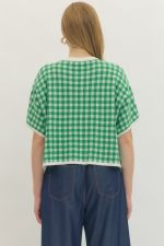 Gingham Cropped Top