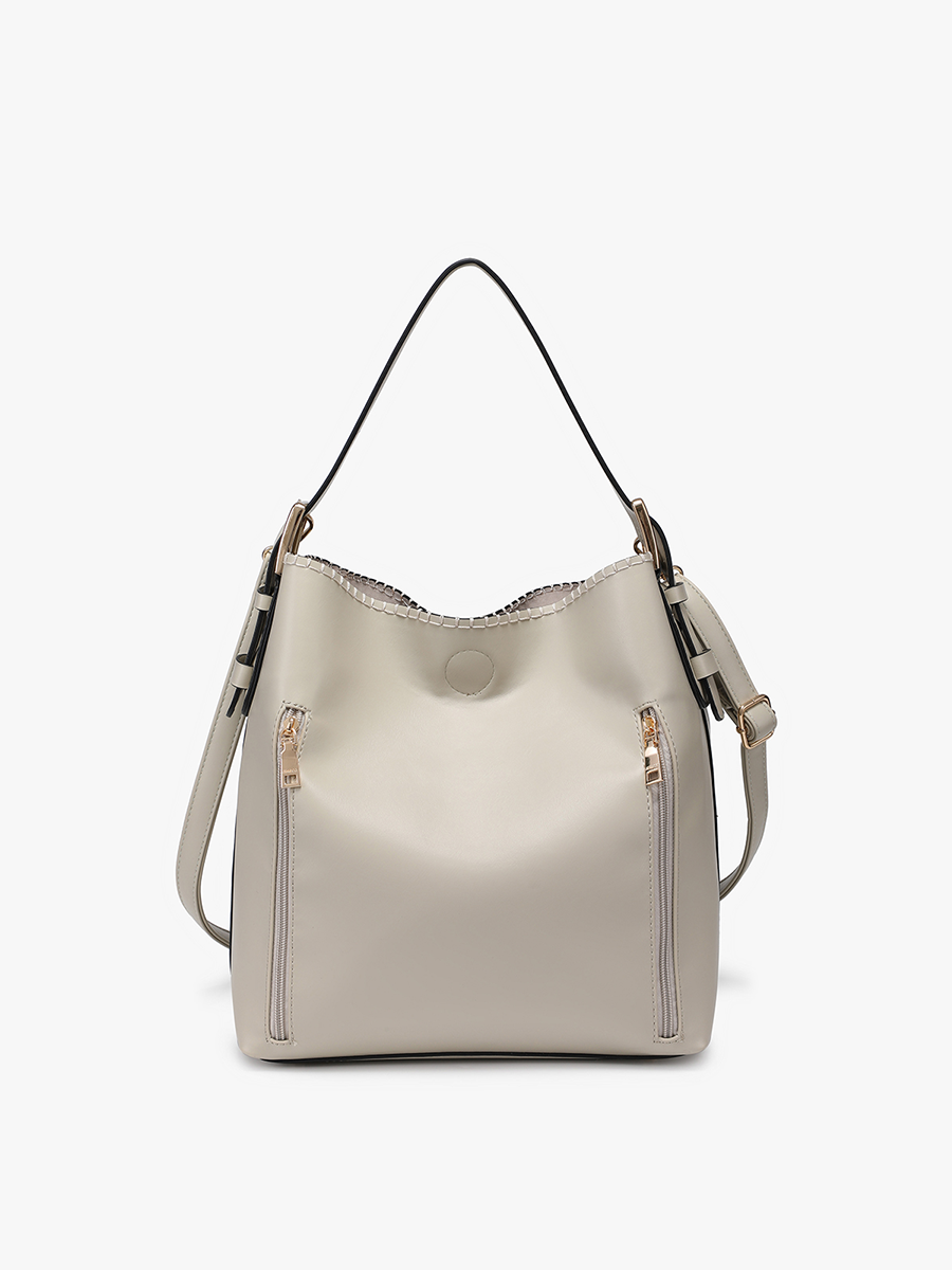 Alexa 2-in-1 Hobo Bag w/Dual Zip Compartments | M1816A