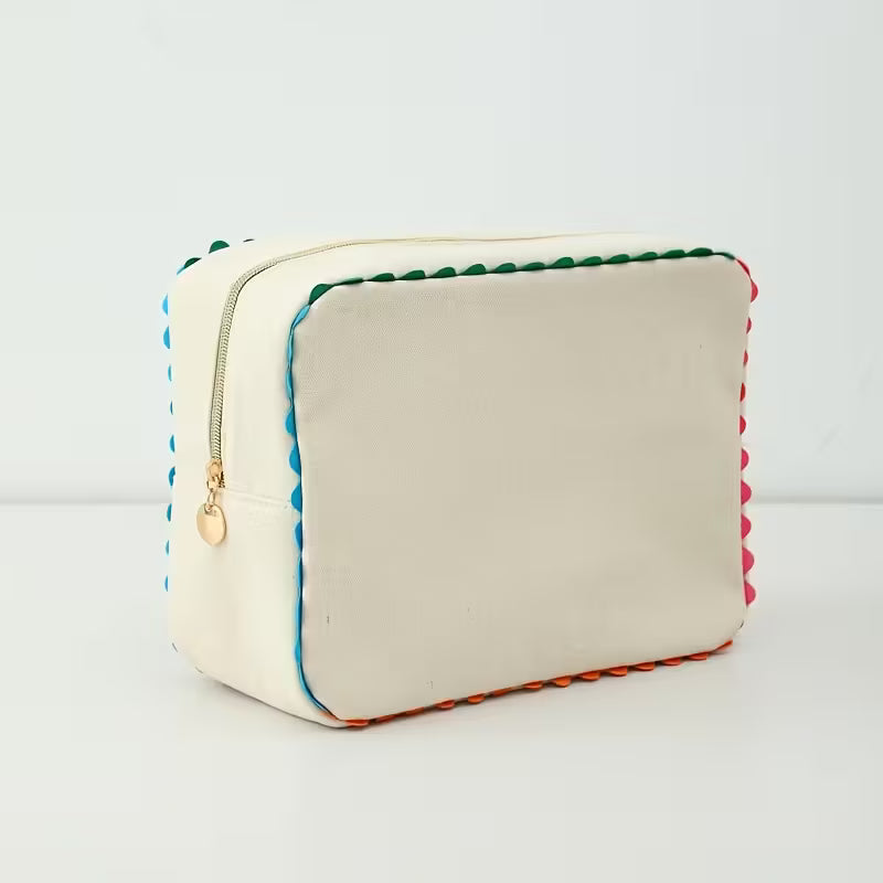 Make Up Bag with Colorful Trim
