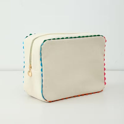 Make Up Bag with Colorful Trim