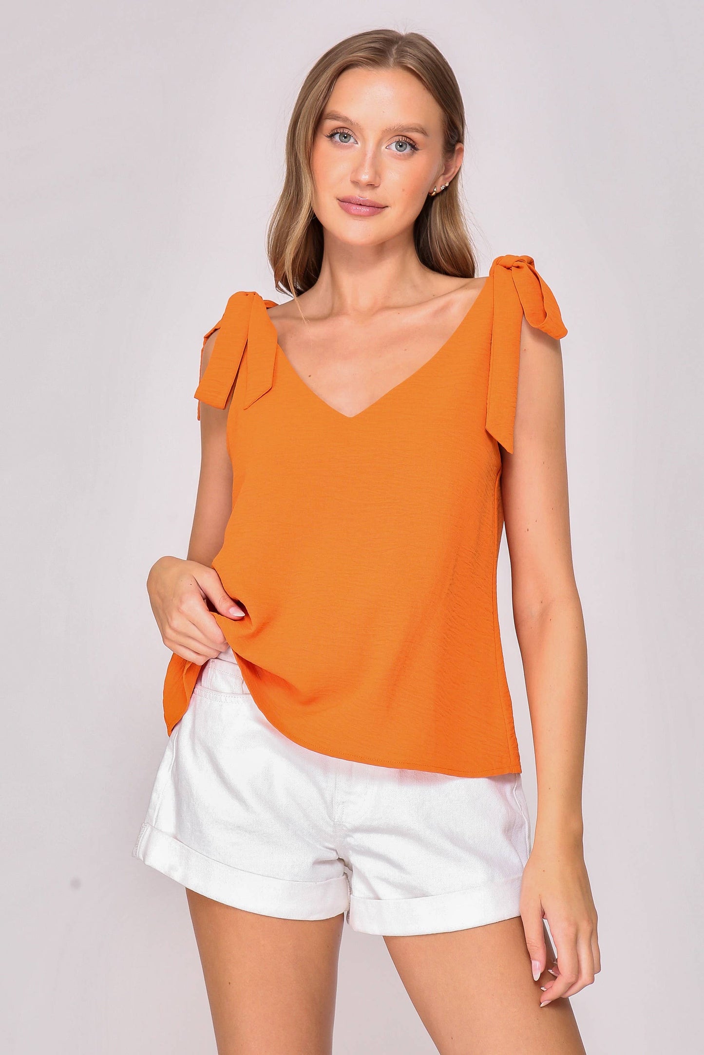 Self Tie Strap Airflow Cami Top