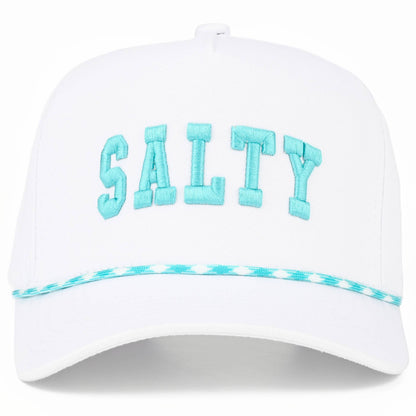C.C SALTY Letter with Color Rope Trucker Hat