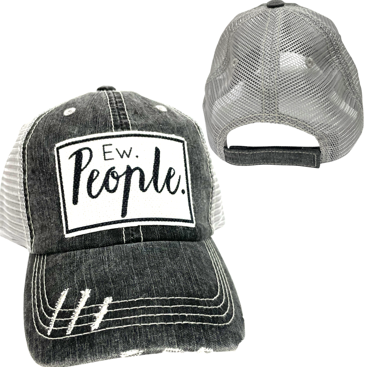 EW PEOPLE BALL CAP | UNISEX HAT | DISTRESSED