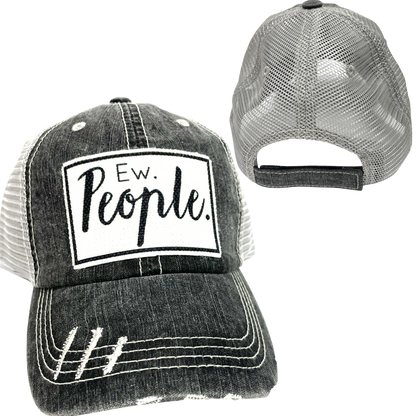 EW PEOPLE BALL CAP | UNISEX HAT | DISTRESSED